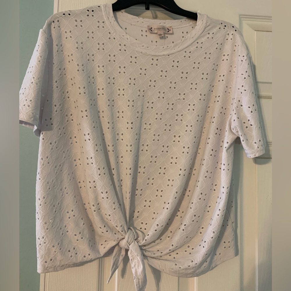 Nanette tie front shirts
